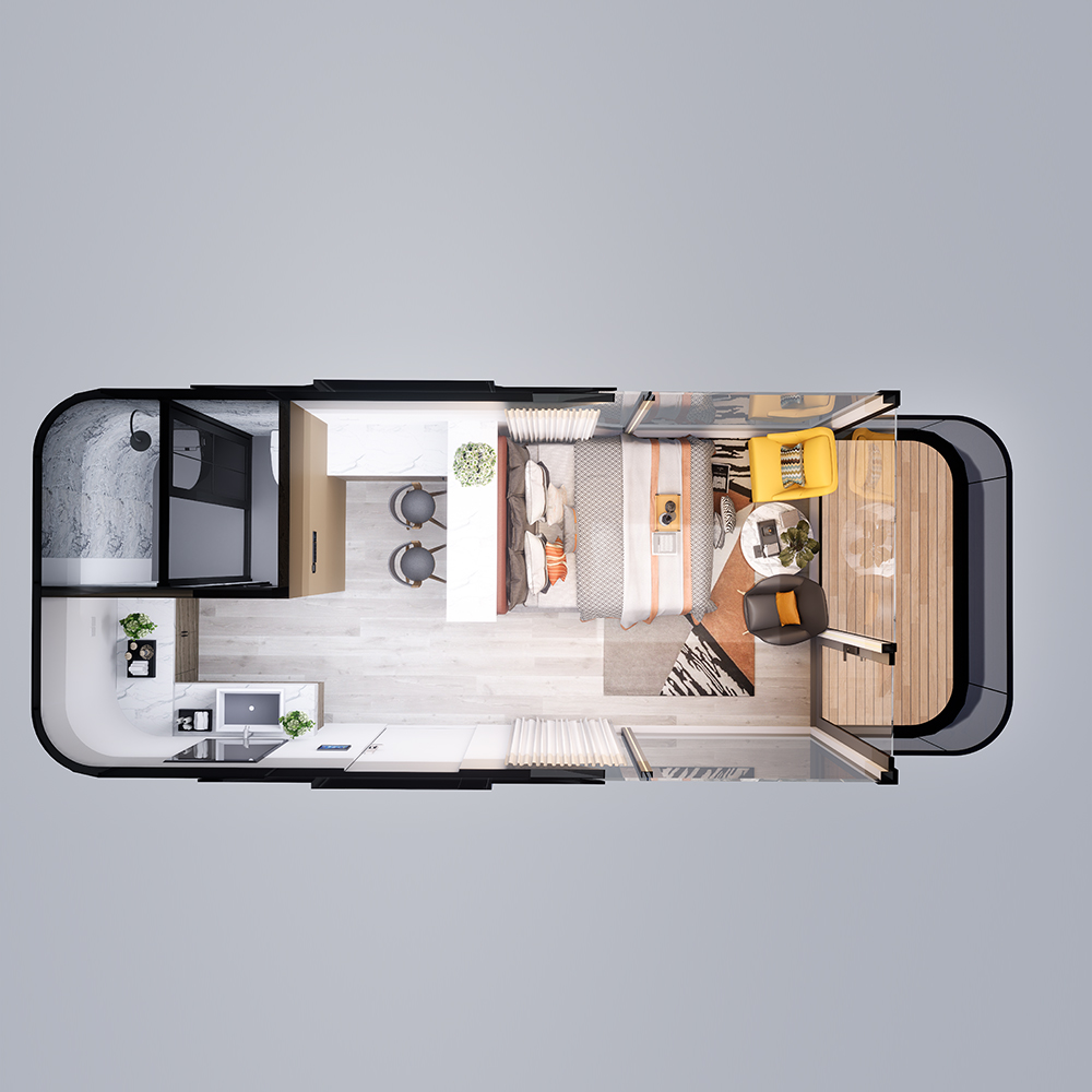 Rumah Modular Cerdas Prefab Standar S3