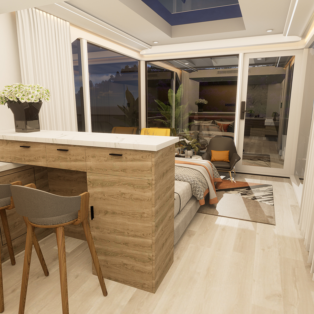 Rumah Modular Cerdas Prefab Standar S3