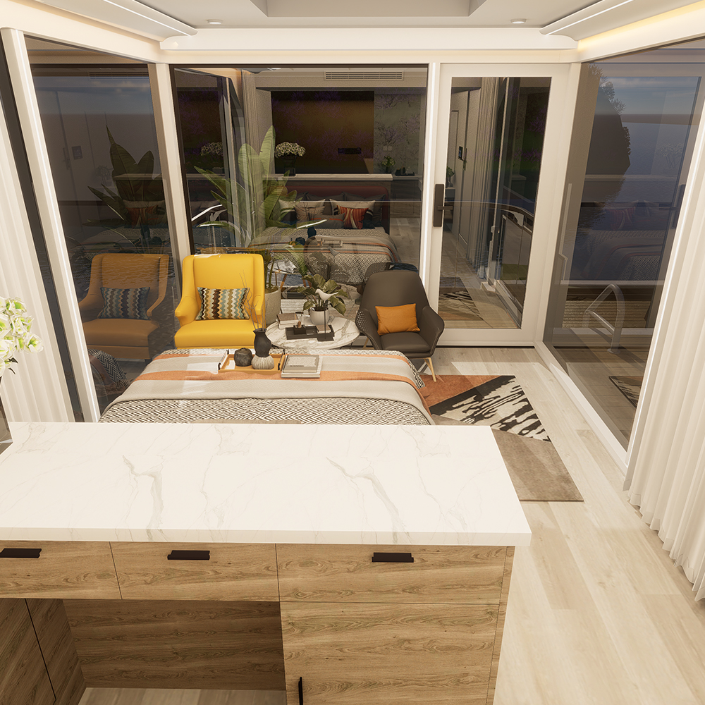 Rumah Modular Cerdas Prefab Standar S3